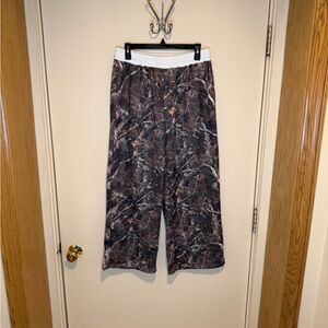 Camouflage Wide Leg Baggy Sweatpants Coolane Camo Grunge Comfy Unisex Size Large